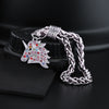 Rhinestone Unicorn Bracelet
